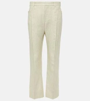 Tom Ford | Wallis striped wool and silk-blend straight pants