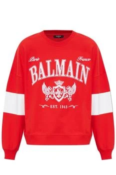 Balmain | Balmain Boxy Balmain College Sweatshirt