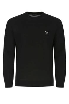 Prada | Prada Logo Embroidered Crewneck Jumper