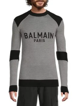 Balmain | Heathered Virgin Wool Sweatshirt