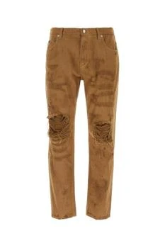 Dolce & Gabbana | Dolce & Gabbana Distressed Straight-Leg Jeans
