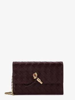 Bottega Veneta | Leather crossbody bag with Intrecciato motif