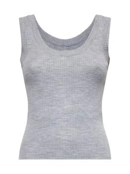 Brunello Cucinelli | Brunello Cucinelli Scoop Neck Ribbed-Knit Vest