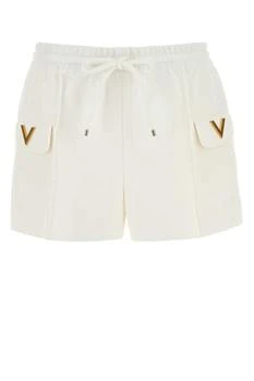 Valentino | Valentino	Logo Plaque Drawstring Shorts