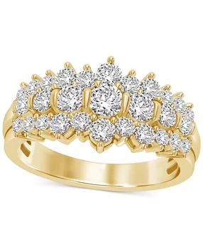 Macy's | Diamond Cluster Band (1-1/2 ct. t.w.) in 14k Gold