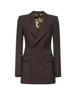 Dolce & Gabbana | Dolce & Gabbana Single-Breasted Striped Tailored Blazer