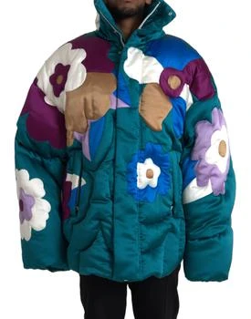 Dolce & Gabbana | Floral Windbreaker Puffer Men's Jacket
