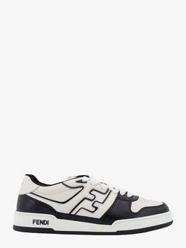 Fendi | Leather sneakers with ff lateral logo