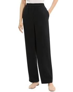 Theory Relaxed Straight Satin Pant