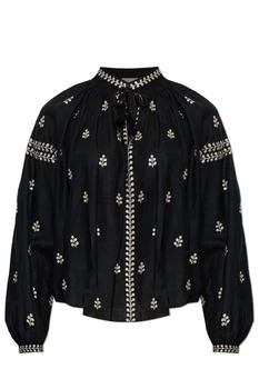 Isabel Marant | Isabel Marant Rodis Leaf Embroidered Tassel Top