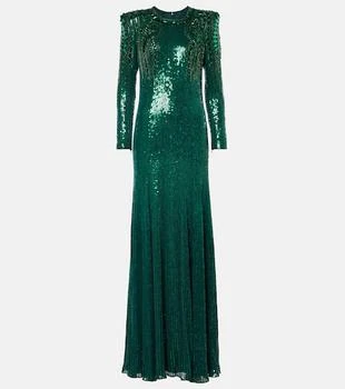 Paloma embellished sequined gown