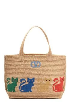 Valentino | Valentino Raffiachat Large Top Handle Bag