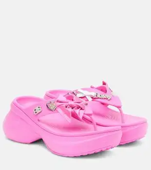 Balenciaga | x Crocs Jibbitz platform thong sandals