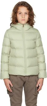 Moncler | Big Kids Green Beulah Hooded Down Jacket
