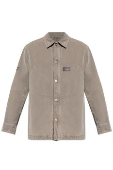 Salvatore Ferragamo | Ferragamo Logo Patch Buttoned Denim Shirt