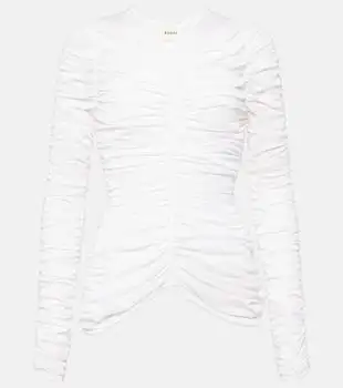 Khaite | Haven ruched silk-blend top