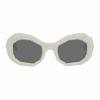AMIRI | Women
s Honeycomb Sunglasses In Alabaster