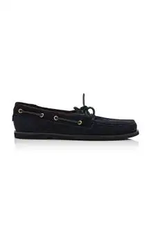 Gianvito Rossi | Gianvito Rossi Vandèe Suede Boat Shoes - Moda Operandi