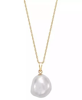 Macy
s | Freshwater Pearl Pendant Necklace in 10k Yellow Gold