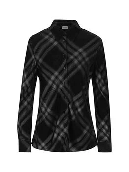 Burberry | Burberry Check-Printed Long-Sleeved Buttoned Shirt