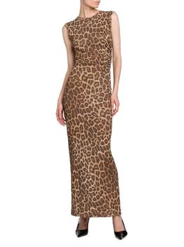 Stella McCartney | Leopard Mesh Sleevless Dress