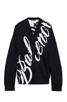 Balenciaga | Balenciaga Big B Crewneck Knitted Cardigan