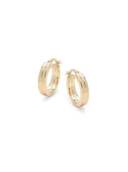 Saks Fifth Avenue | 14K Yellow Gold Round Hoop Earrings