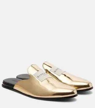Givenchy | Logo mirrored leather mules
