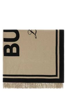 Burberry | Burberry Logo Printed Frayed-Edge Scarf
