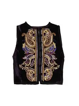 ETRO | Embroidered Paisley Crop Vest