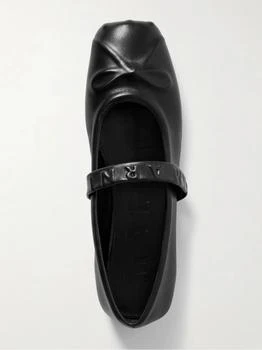 Marni | Embossed Leather Mary Jane Ballet Flats  - IT35.5