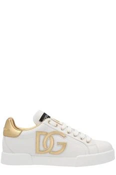 Dolce & Gabbana | Dolce & Gabbana Logo Plaque Lace-Up Sneakers