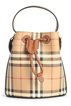 Burberry | Burberry Check Printed Drawstring Bucket Bag