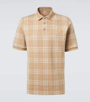 Burberry | Checked cotton polo shirt