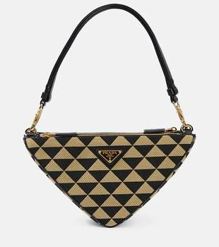 Prada | Triangolo Mini jacquard shoulder bag