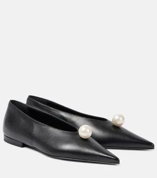 Magda Butrym | Embellished leather ballet flats
