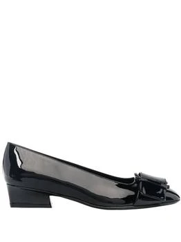 Salvatore Ferragamo | Women
s Buckle-Detail Ballerina Pumps In Black