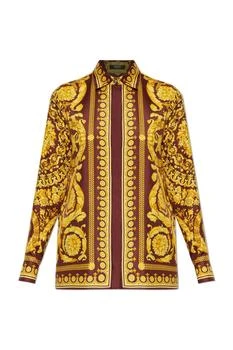 Versace | Versace Baroque Pattern Long Sleeved Shirt