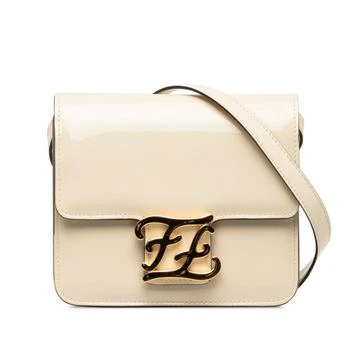 Fendi | ivory Patent Leather Shoulder Bag (Pre-Owned)