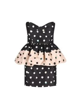 Fendi | Fendi Printed Bustier Taffeta Dress