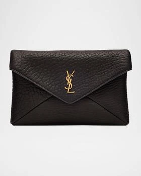 Yves Saint Laurent YSL Envelope Bag on Chain in Lambskin Leather