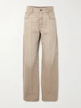 Brunello Cucinelli | High-rise Wide-leg Jeans - Mushroom - IT48