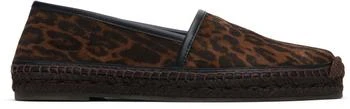 Tom Ford | Brown Ocelot Print Suede Smooth Calf Espadrilles