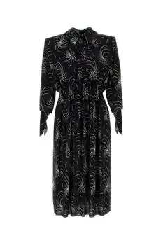 Prada | Prada Graphic-Printed Crepe Shirt Dress