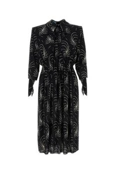 Prada | Prada Graphic-Printed Crepe Shirt Dress