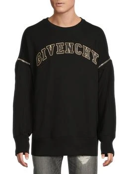 Givenchy | Logo Removable Sleeve Cotton Sweatshirt