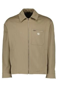Fendi | Fendi FF Logo Plaque Zip-Up Blouson