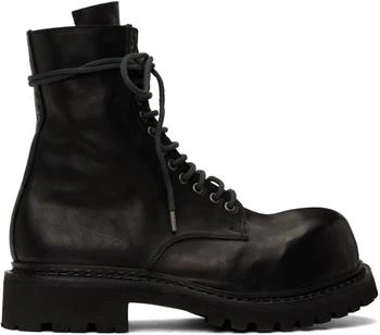 Black Prisma Combat Boots