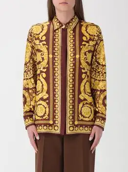 Versace | Versace Silk Shirt with Baroque Print