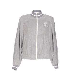 Brunello Cucinelli | Brunello Cucinelli Logo Embroidered Zipped Sweatshirt